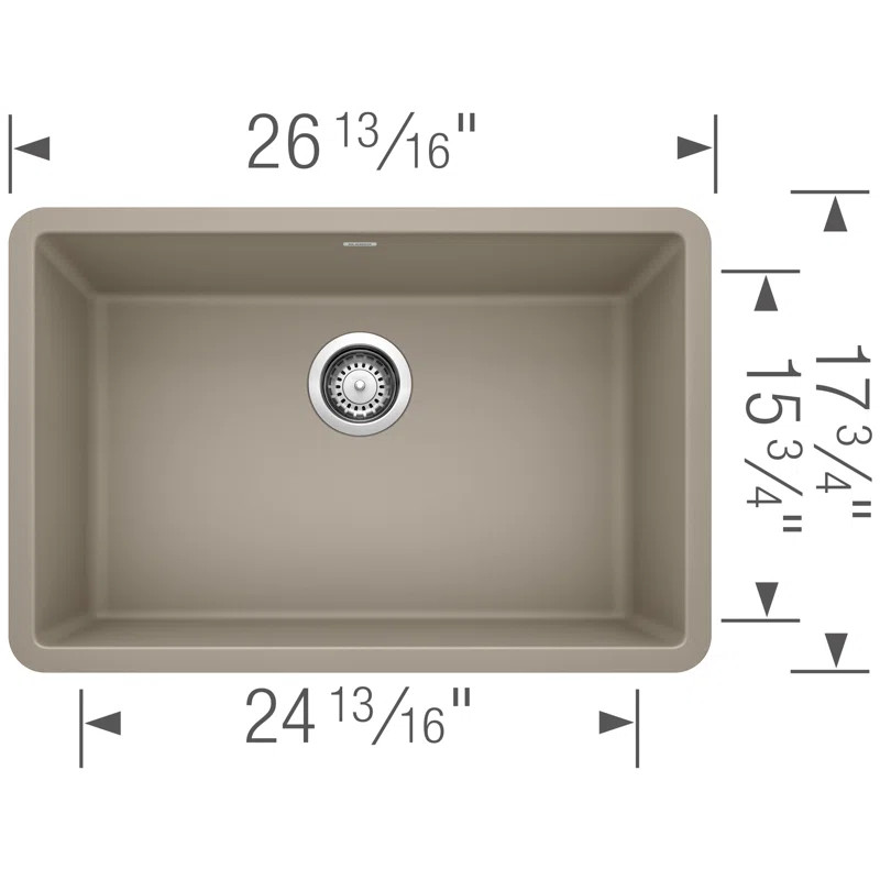 Precis SILGRANIT 27" L x 17.75" W Undermount Kitchen Sink | Wayfair North America