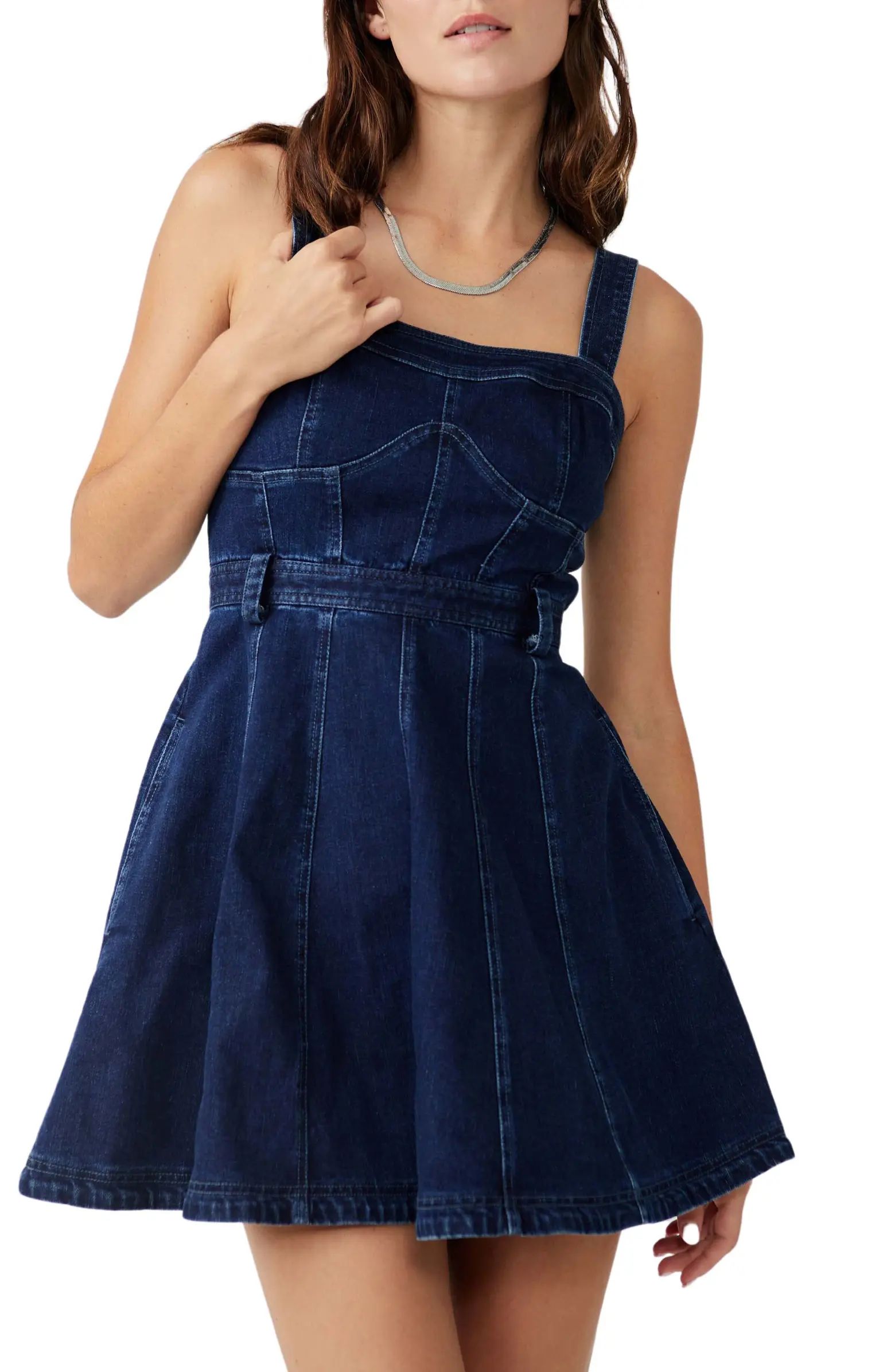 Free People Margot Denim Minidress | Nordstrom | Nordstrom