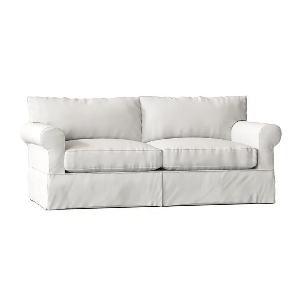 84'' Rolled Arm Slipcovered Sofa with Reversible Cushions | Wayfair North America