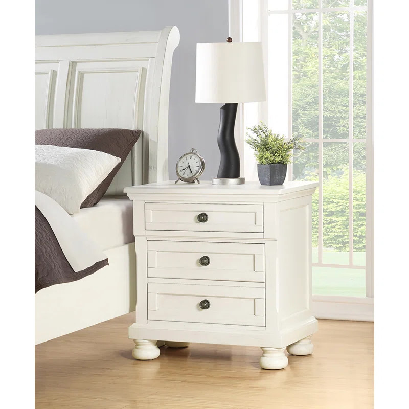 Alyvea 29.25'' Tall 3 - Drawer Nightstand | Wayfair North America