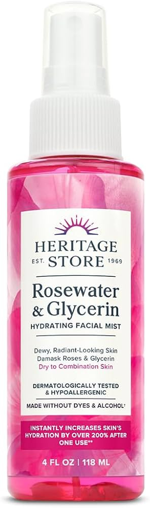 Heritage Store Rosewater and Glycerin, 4-Ounce | Amazon (CA)