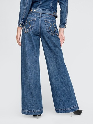 Gap × Cult Gaia High Rise Stride Chain Jeans | Gap (US)