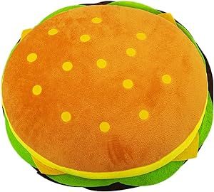 CHELEI2019 11.8" Hamburger Plush Cheeseburger Pillow Stuffed Food Cushion Toy,Gifts for Kids | Amazon (US)