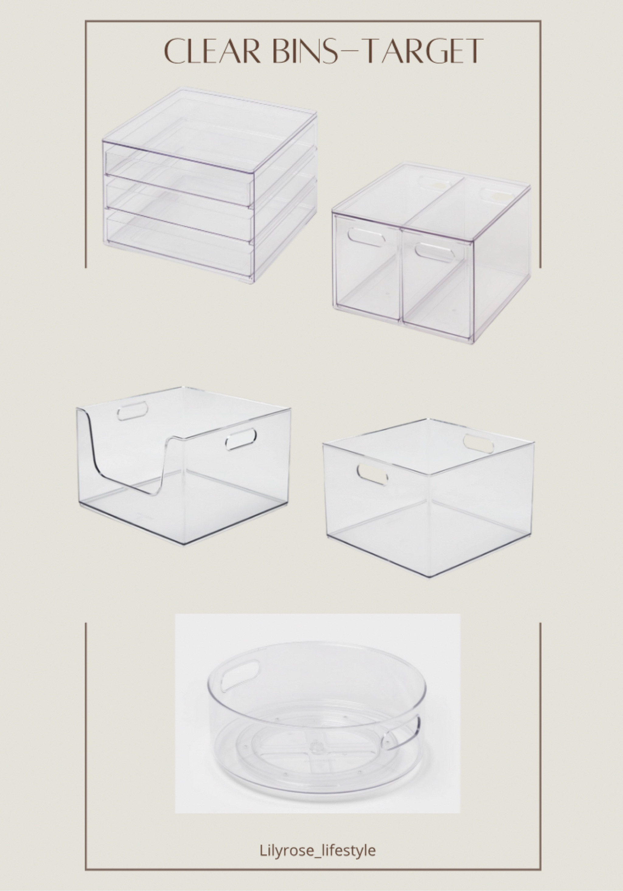 Clear bins to help you get organized! 

#LTKSaleAlert #LTKFamily #LTKHome