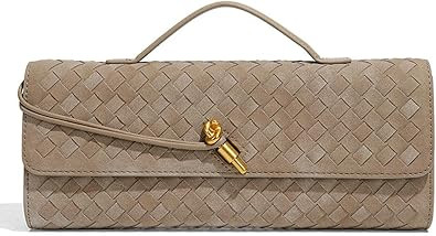 Trendy Woven Evening Clutch Purses Women Underarm Shoulder Handbag Cute Satchels Crossbody Purse ... | Amazon (US)