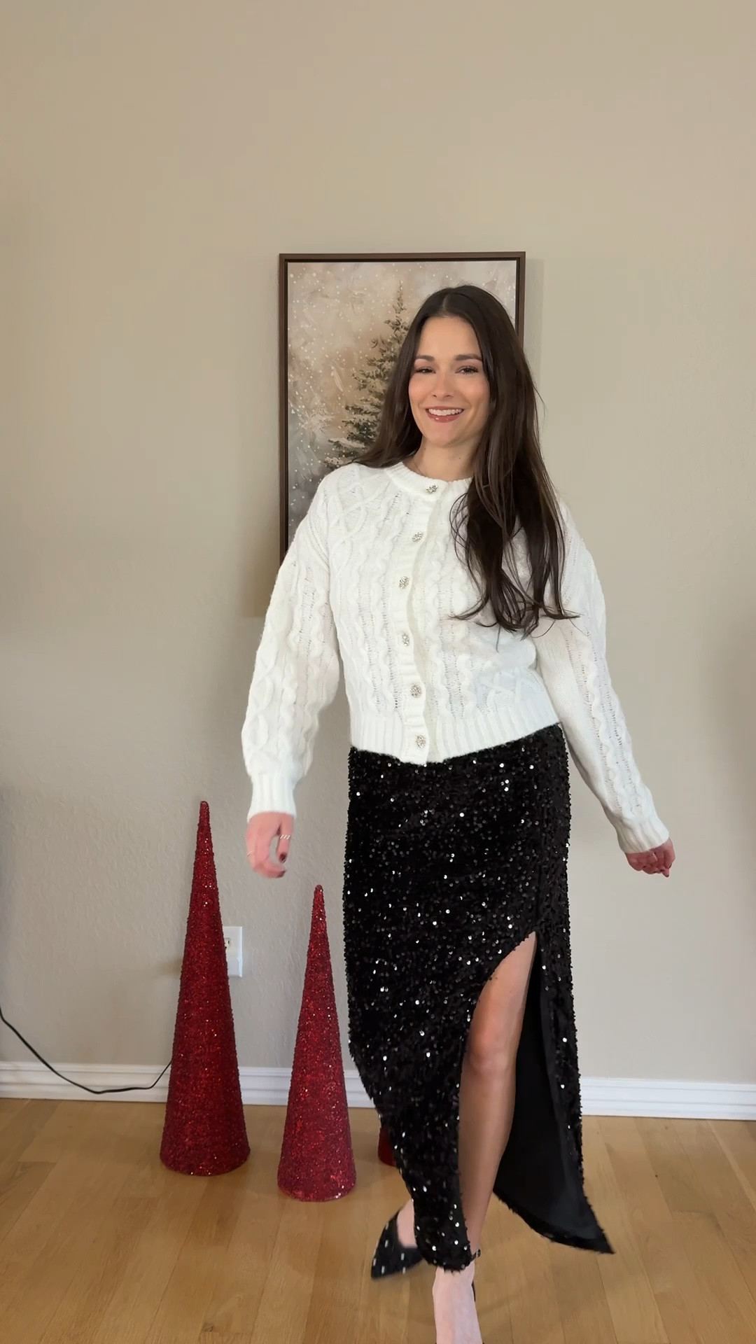 I can’t get over all the sparkle and shine 🤩 this sequin skirt is giving all the holiday vibes, perfect for Christmas and New Years! 

Sweater outfit, sequin skirt outfit, holiday party outfit, NYE outfit, holiday outfit inspo, affordable outfit, sparkle, white cardigan, sequin heels, 
#sequinskirt #holidayoutfit #newyearseveoutfit #walmartpartner

#LTKHoliday #LTKFindsUnder50 #LTKgrwm