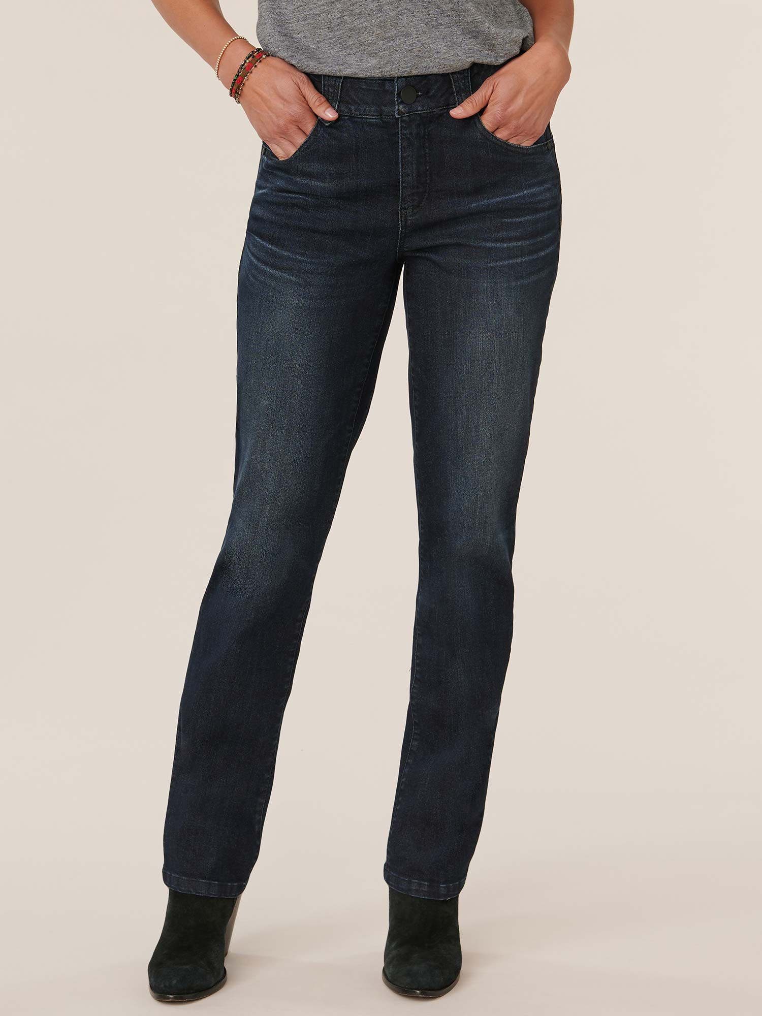 "Ab"solution® Dark Indigo Artisanal Straight Leg Jeans | Democracy Clothing