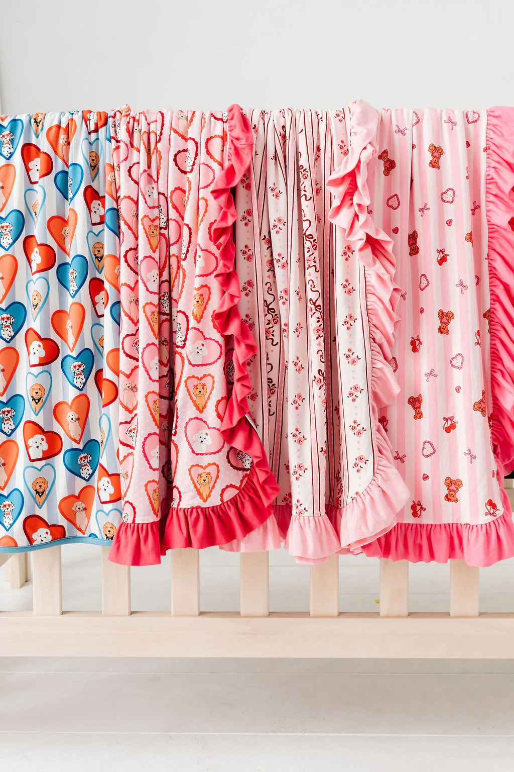 Love You Bear-y Much Ruffle Blanket | In My Jammers