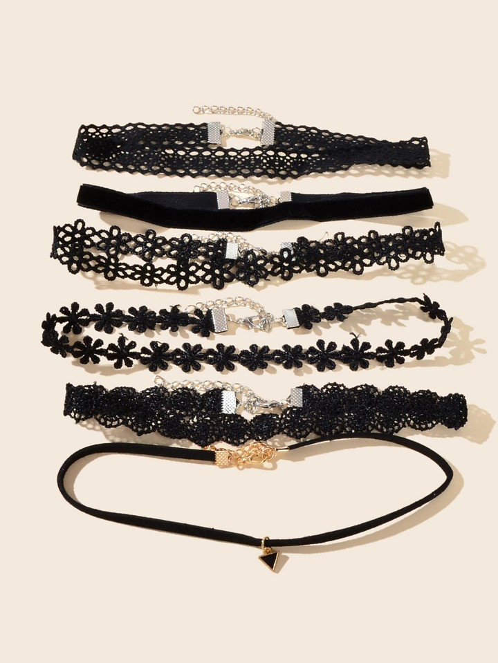 6pcs Triangle Charm Choker | SHEIN