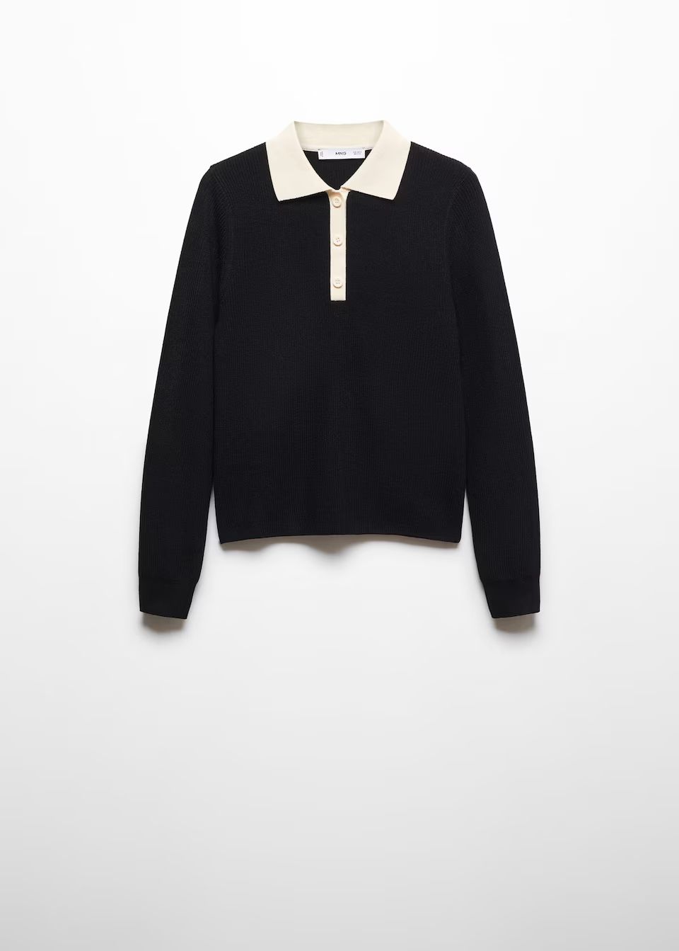 Knitted polo neck sweater -  Women | Mango USA | MANGO (US)