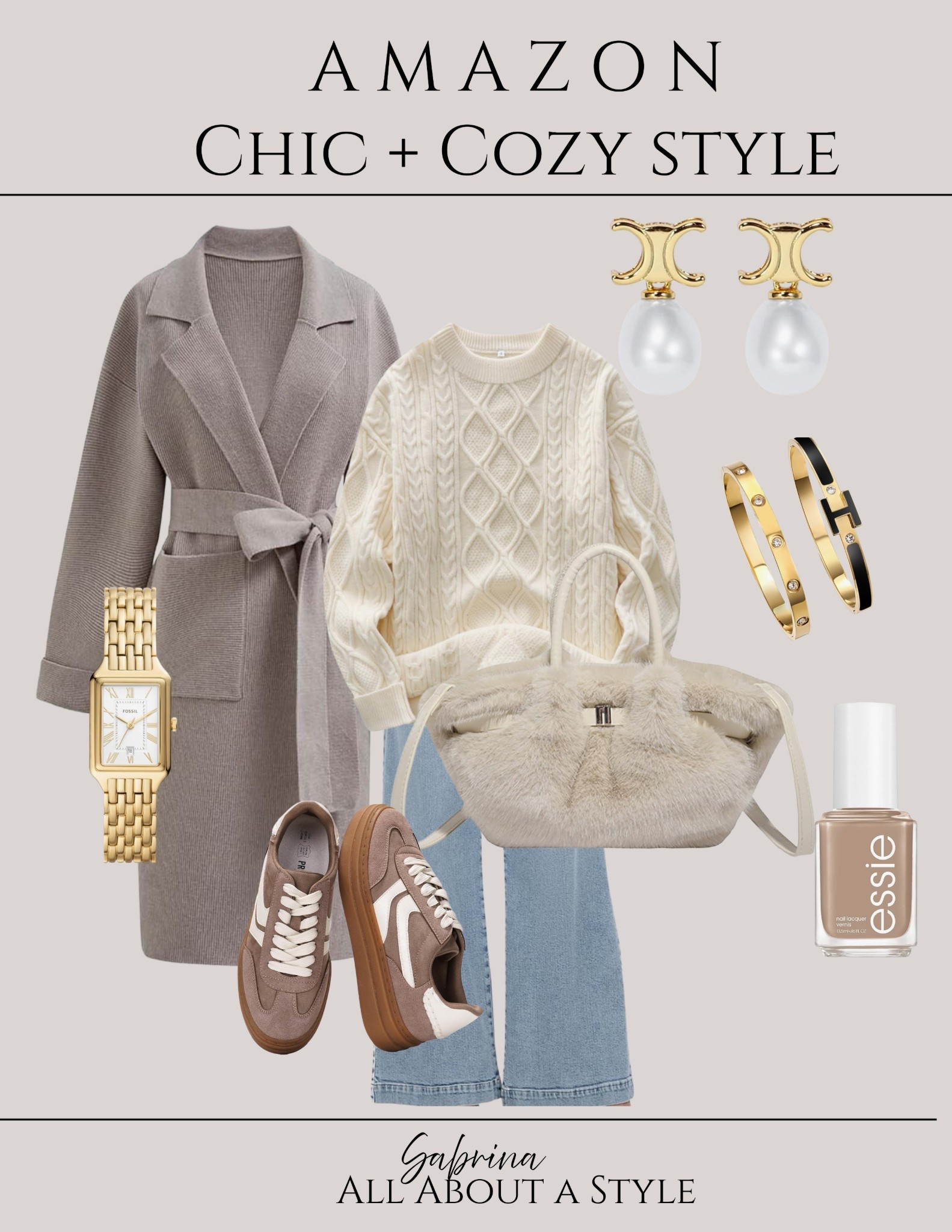 Chic, comfy, and effortlessly elevated—this winter look proves you don’t have to sacrifice style for comfort. 

#WinterStyle #ChicWinter #ElevatedBasics #CozyChic #WinterOutfitInspo #EffortlessStyle #NeutralStyle #ColdWeatherStyle #EverydayChic #WinterFashion