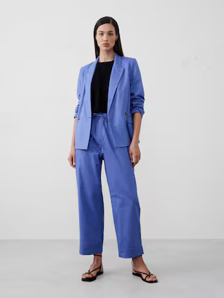 Linen-Blend Boyfriend Blazer | Banana Republic Factory