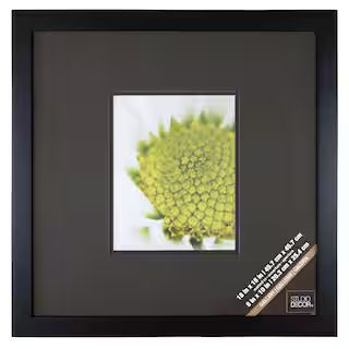 Black Square Gallery Wall Frame with Black Double Mat by Studio Décor® | Michaels Stores