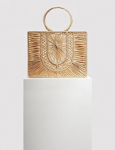 Straw Top Handle Structured Bag | Marks and Spencer US
