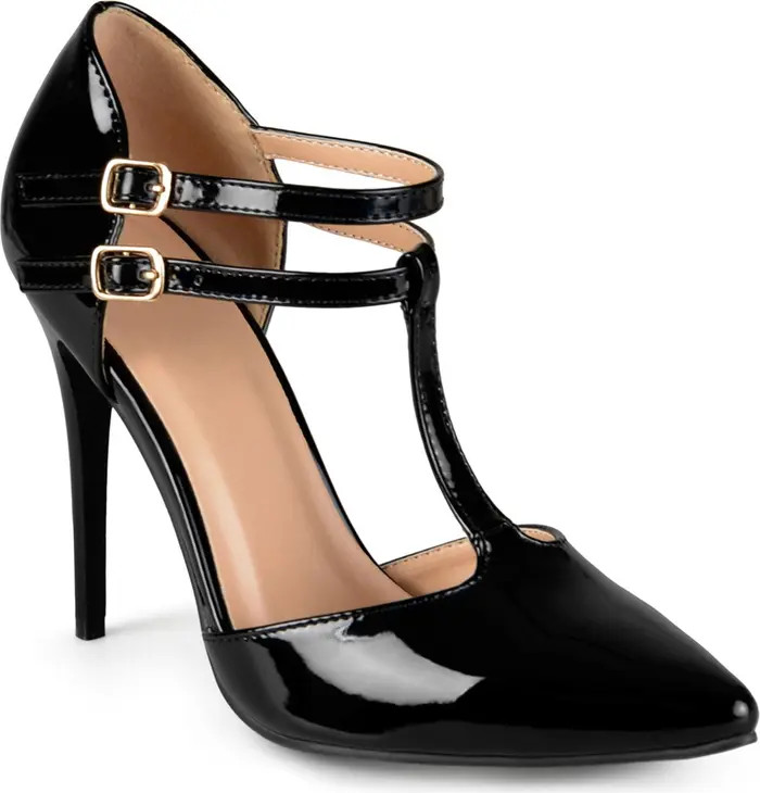 Tru Patent T-Strap Pump - Wide Width Available (Women) | Nordstrom Rack