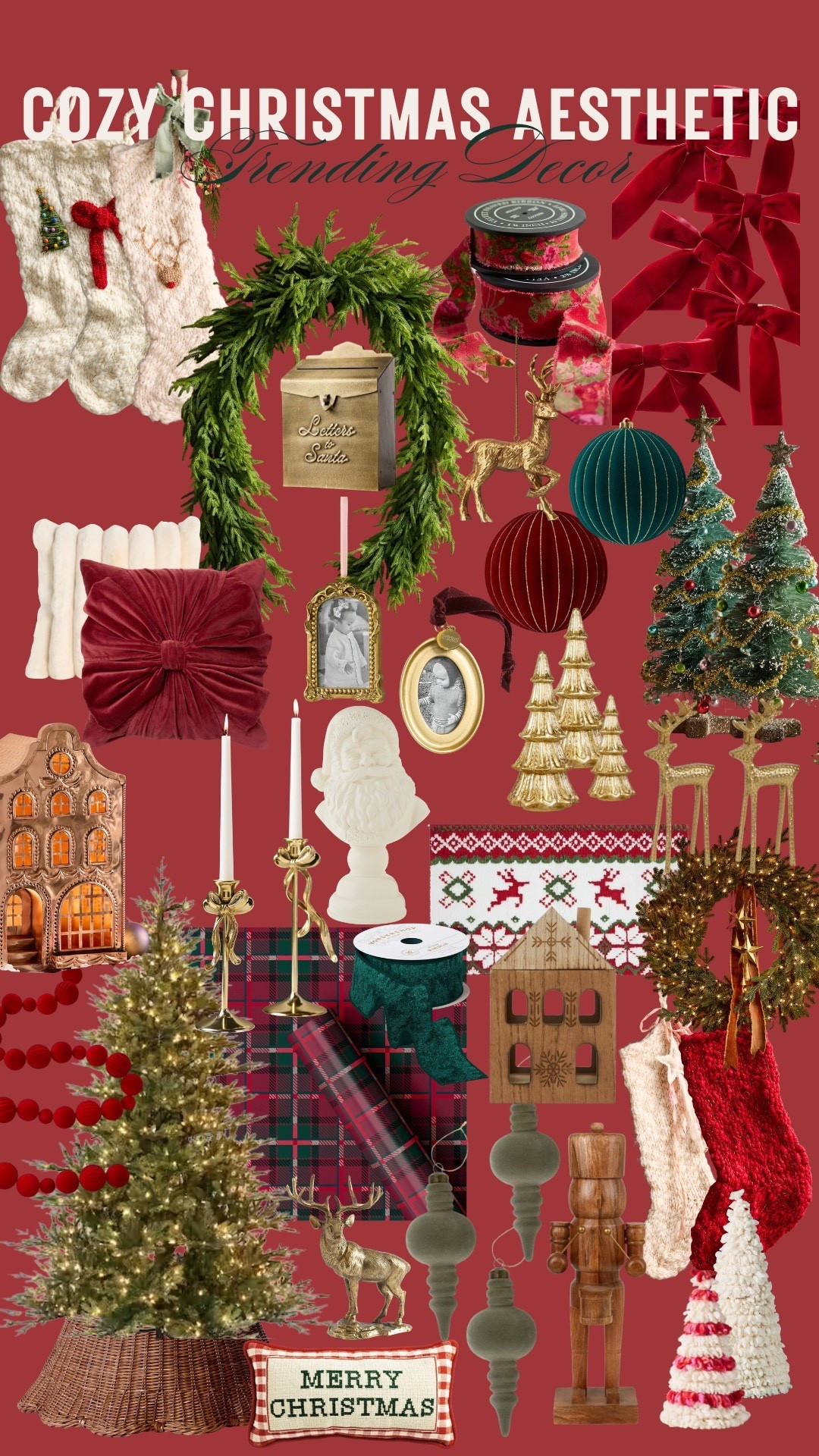 I’m loving the cozy Christmas decor this year, it’s giving homey Nancy Meyers vibes with a lot of textures and rich colors

#LTKHome #LTKSeasonal #LTKSaleAlert