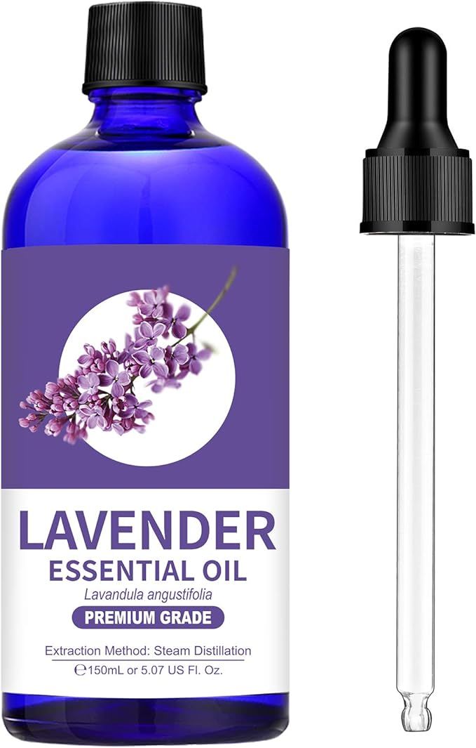 100% Pure Lavender Oil Essential Oil (Large 5 oz) - Premium Grade Lavender Oil for Aromatherapy, ... | Amazon (US)