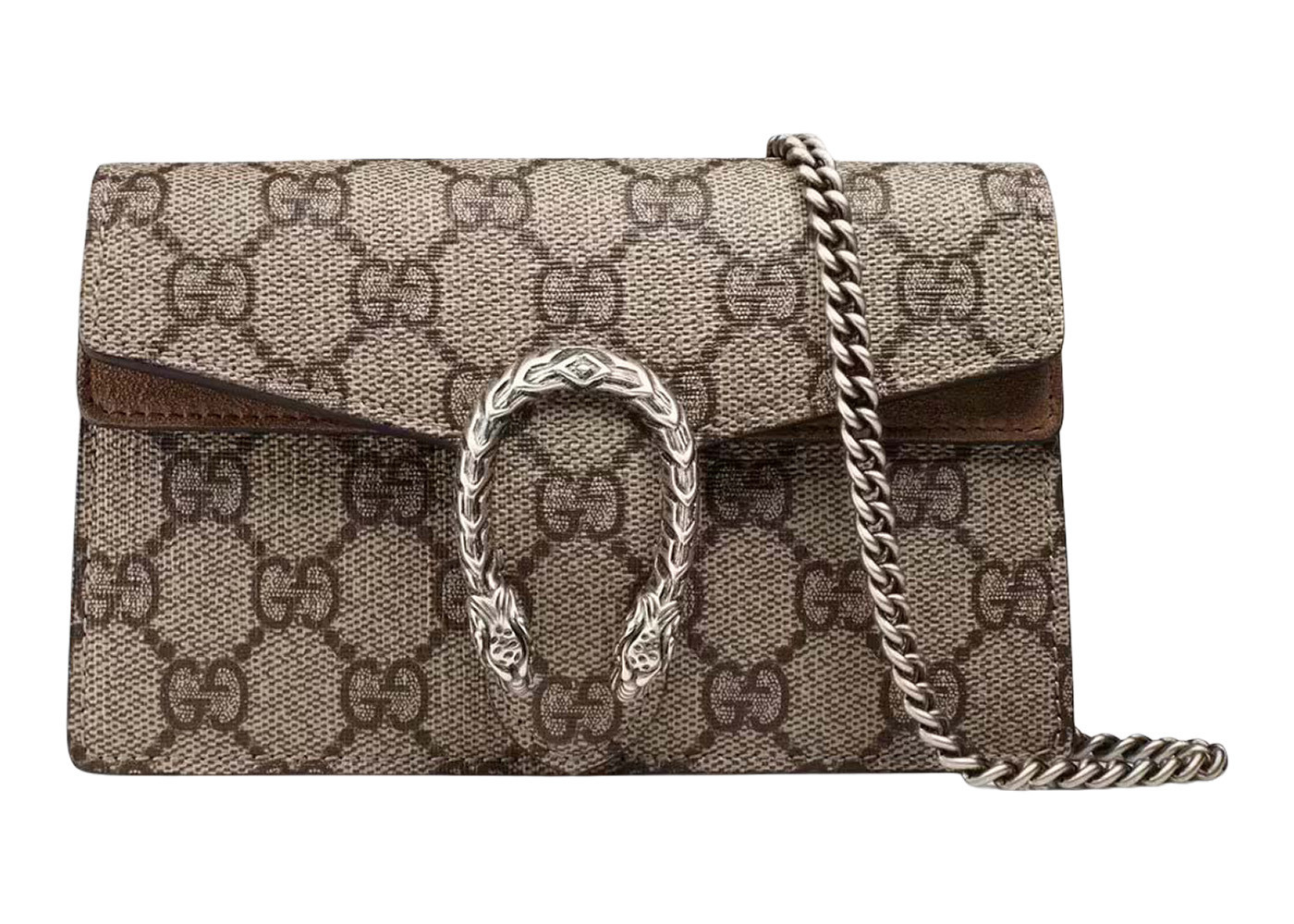 Women's Gucci Dionysus GG Supreme Super Mini Bag in Taupe | StockX