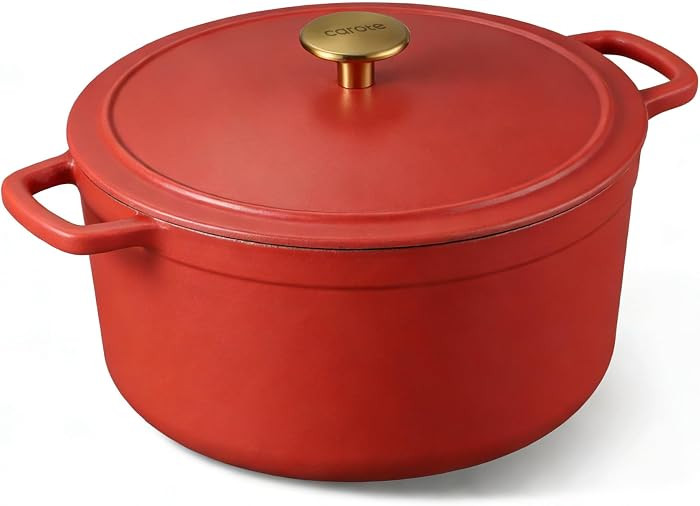 CAROTE 5QT Enameled Cast Iron Dutch Oven Pot with Lid | Amazon (US)