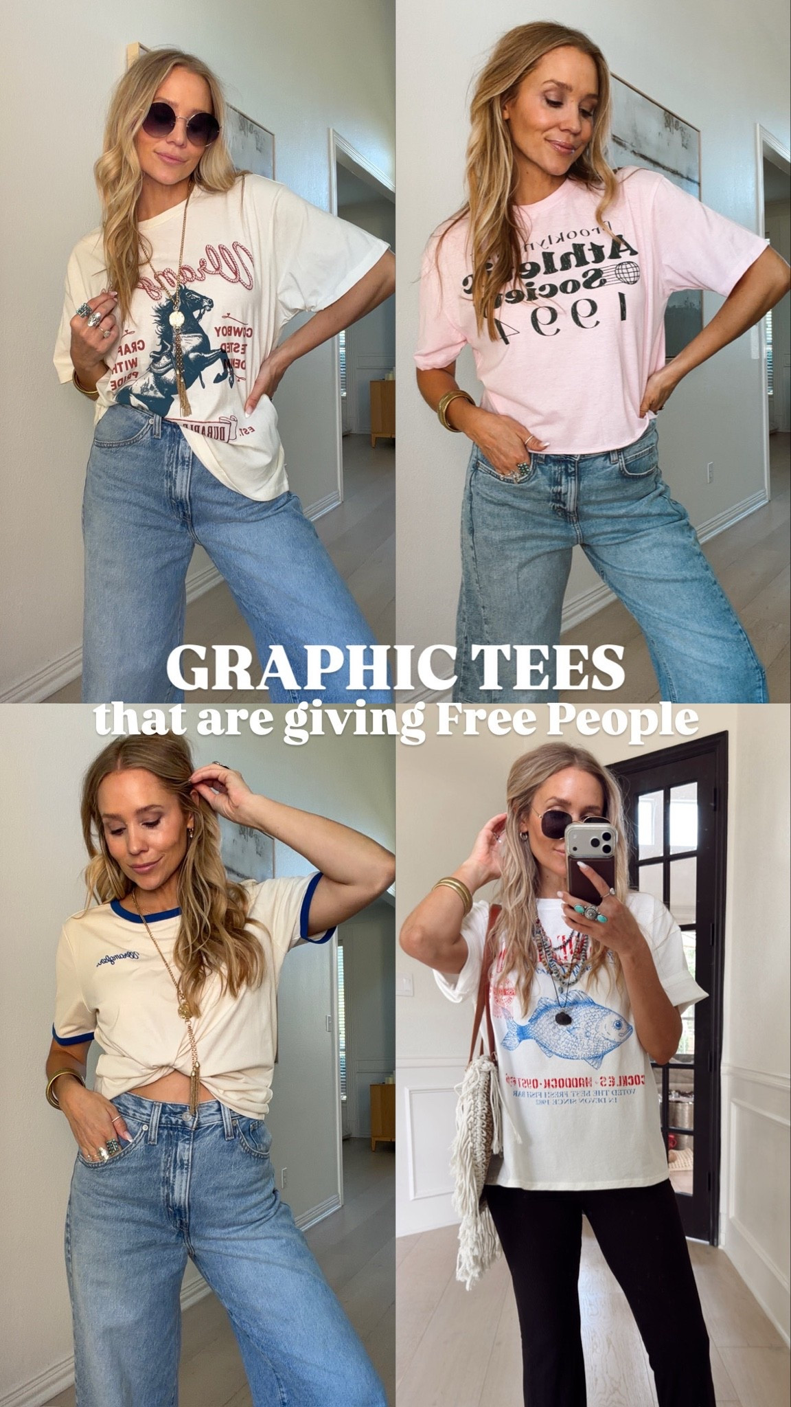 Who doesn’t love a good graphic tee? These are some that are available now that are giving Free People! 

I’m wearing my tts (small) in all of them

5’5” // 120 ish lbs

#LTKootd #LTKdayinmylife #LTKgrwm
