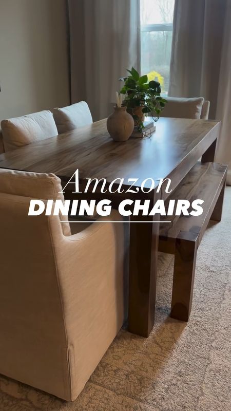 Amazon Dining Chairs 🤌🏼 

#restorationhardwaredupe #rollingaccentchair #accentchair 

#LTKVideo #LTKstyletip #LTKhome