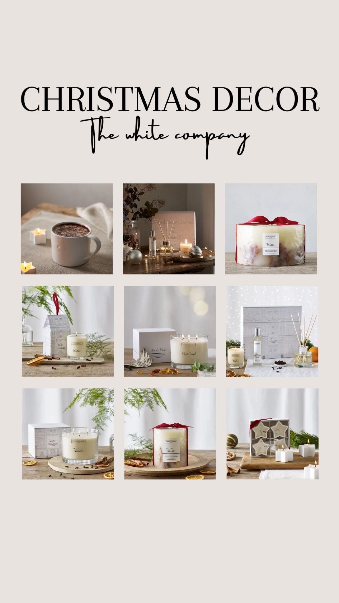 The white company Christmas decor & candles 

Black Friday Deals

20% off Everything* | Use code: WHITE20

#LTKSeasonal #LTKCyberSaleUK #LTKhome