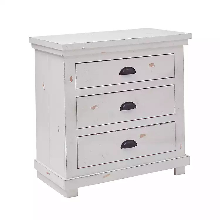 White Wooden Willow Nightstand | Kirkland's Home