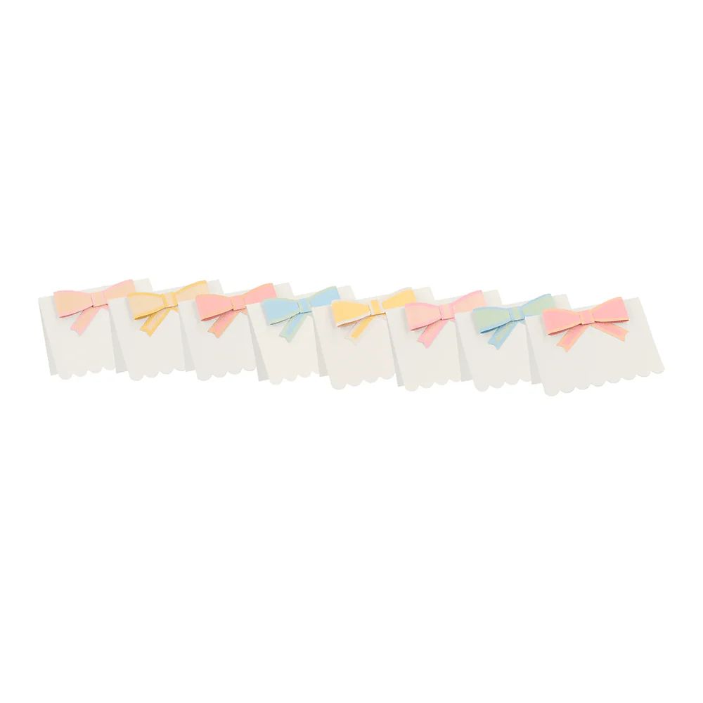 Meri Meri Tissue Pastel Bow Place Cards | Shop Sweet Lulu