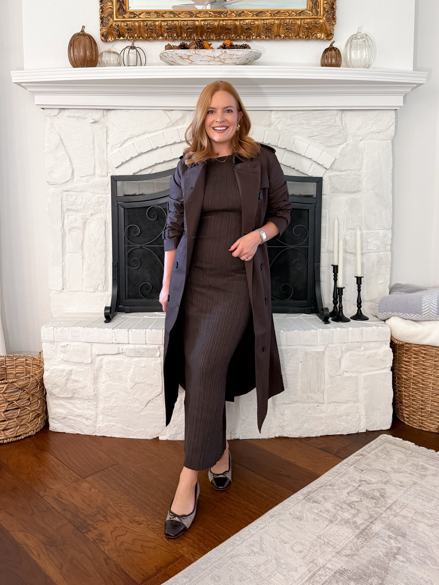 Effortlessly elegant for fall  from @onequince🍂 This ribbed chocolate knit dress paired with a sleek trench coat creates the perfect balance of sophistication and comfort. Ideal for workdays, dinner dates, or any occasion that calls for polished fall style.

#quincepartner
fall outfit, workwear style, knit dress, trench coat, chic fall fashion, brown dress outfit, elegant work outfit

#LTKStyleTip #LTKSeasonal #LTKWorkwear