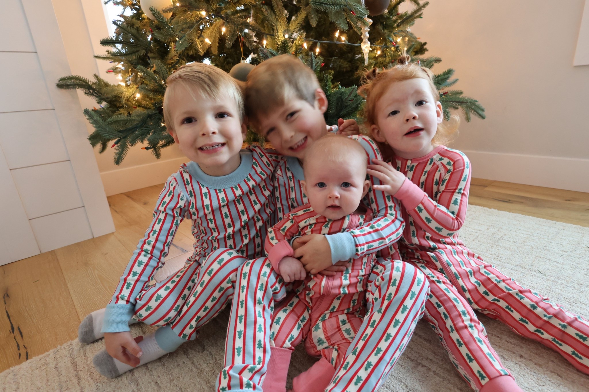 Kids matching Christmas pajamas 🎄
