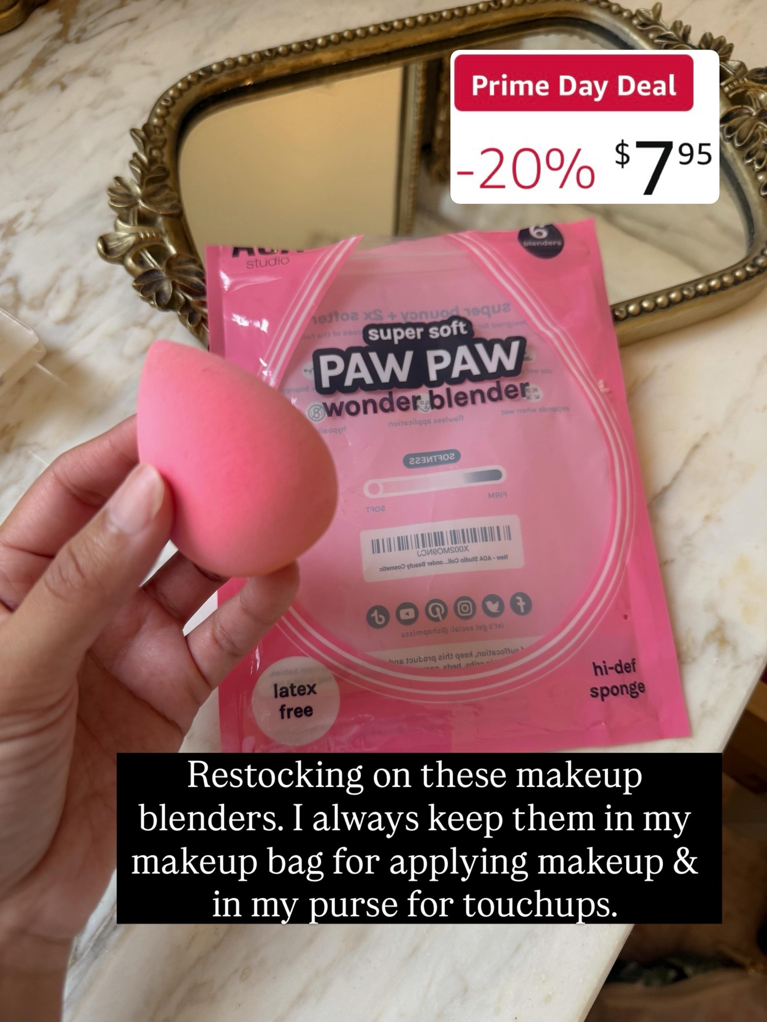 Save on beauty for Amazon prime day!
Stock up on these beauty blenders under $10 for a set of 6!

#amazon #primeday #primedaydeals #amazonprimeday #beauty #viralbeauty #beautyblender #makeup 


#LTKBeauty #LTKSaleAlert
