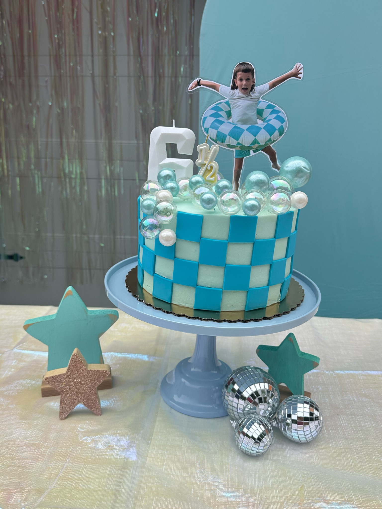 Kids pool party cake, kids birthday cake, kids cake toppers, checkered cake, blue birthday cake 

#LTKParties #LTKKids