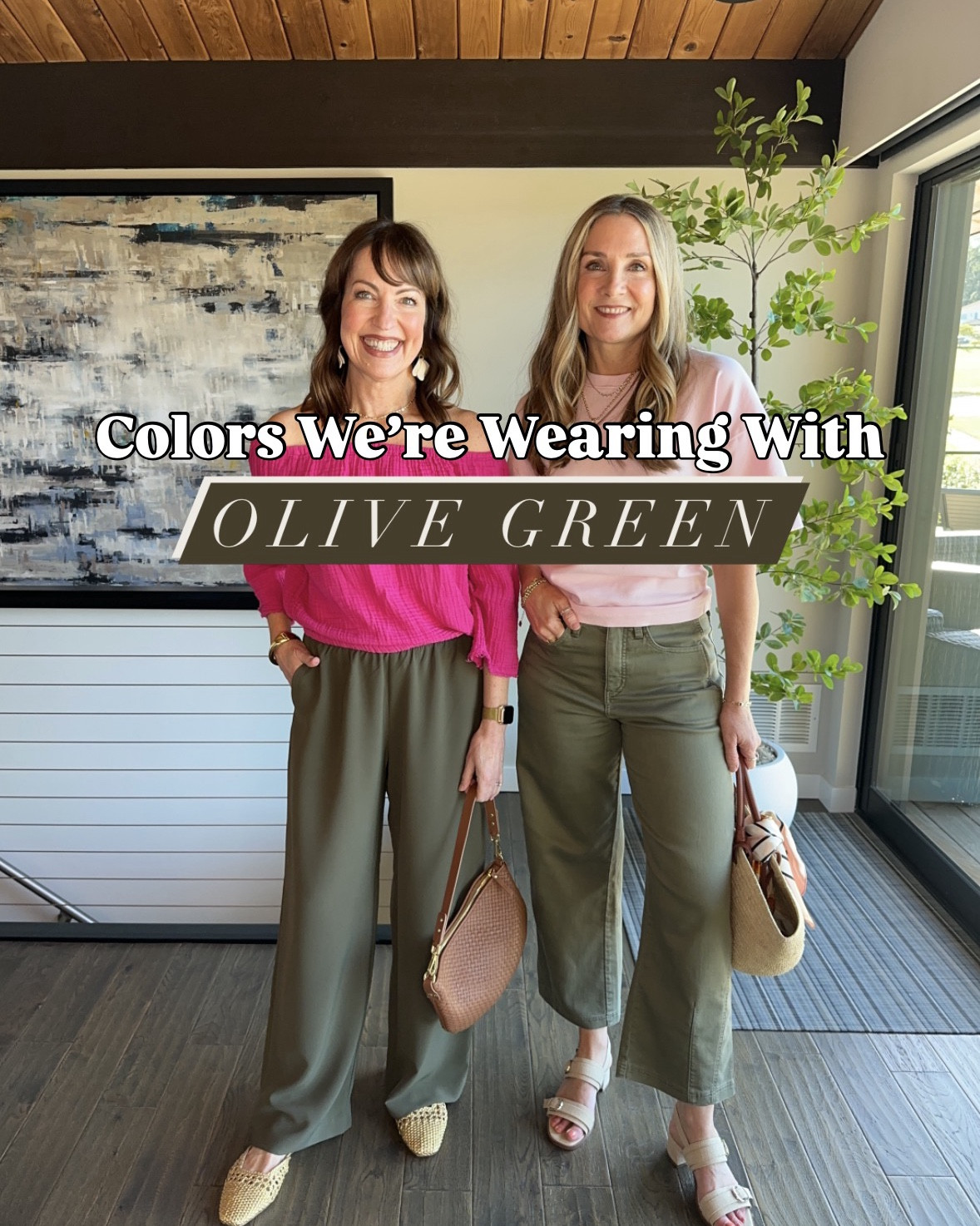 Olive green is a color that can be worn all year around, but we’re especially loving it this spring! It pairs so well with so many colors. Which color combo is your favorite? 

We’ve linked several of our new spring tops and shoes for you to shop on our LTK! We’re both 5’6” and wear small in tops and 26/27 in pants. 

Olive pants, denim top, spring tops, barrel pants, yellow sweater, spring shoes, flats, sandals, clog heels


#LTKSaleAlert #LTKootd #LTKOver40