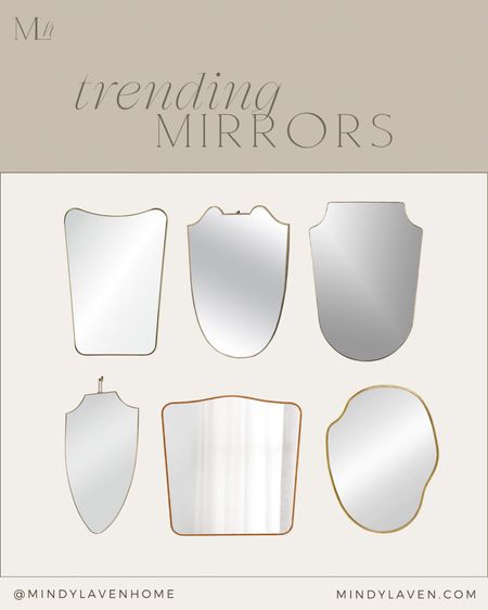 Mirrors with fun shapes and sizes can add some drama to your space! Shop these favorites today 🤍 

#LTKFind #LTKhome #LTKstyletip