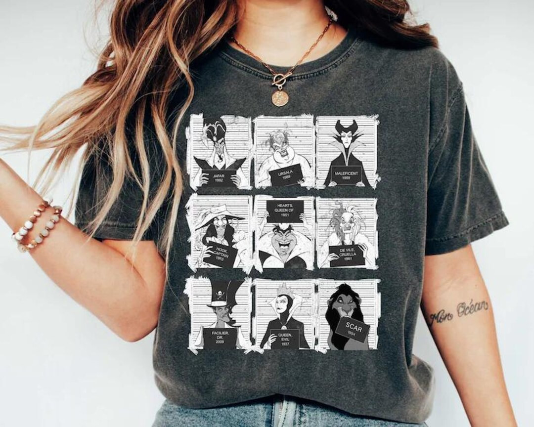 Comfort Colors Disney Villain Halloween T-shirt Spooky and Stylish Design Perfect for Halloween C... | Etsy (US)
