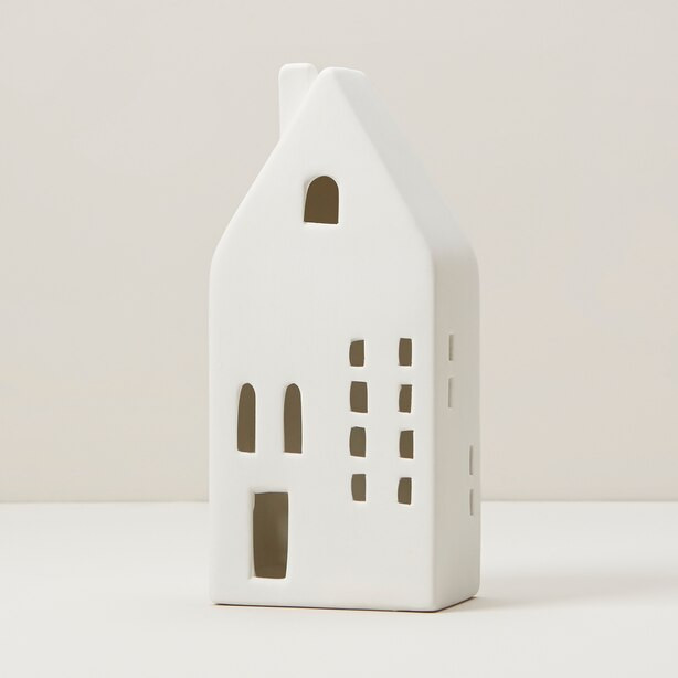 OUI LARGE LED CERAMIC HOUSE | Indigo (CA)