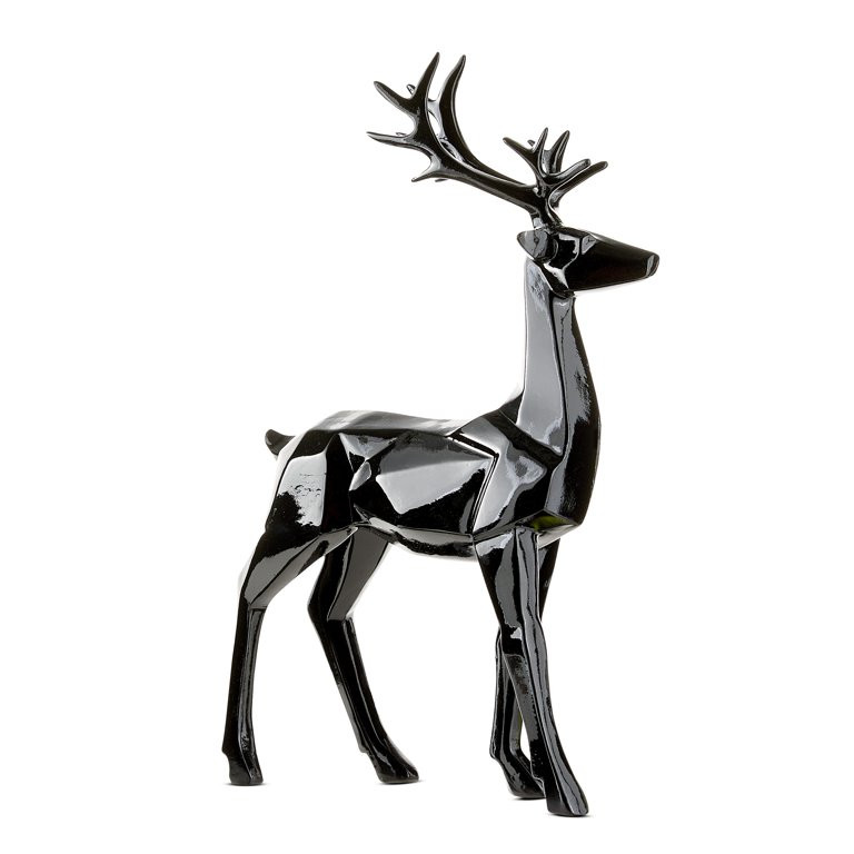 Black Standing Reindeer Tabletop Decoration, 17 in, by holiday Time | Walmart (US)