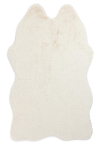 Ivory Faux Sheepskin Rug | Fabulous-Furs