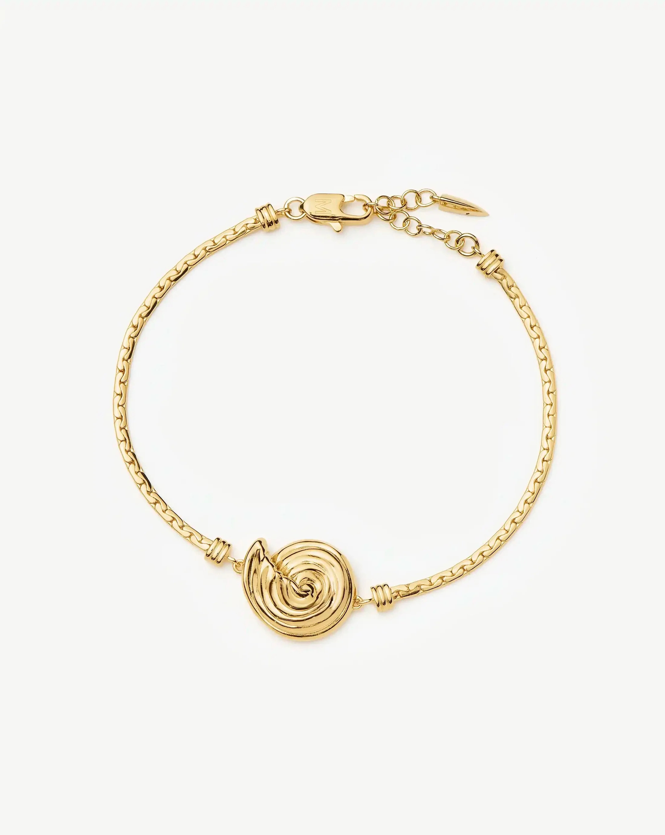 Spiral Cobra Chain Bracelet | 18ct Gold Plated | Missoma UK