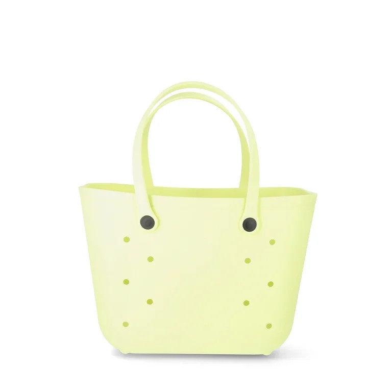Women's Color Me Summer Molded Tote Bag, Sonic Lime | Walmart (US)