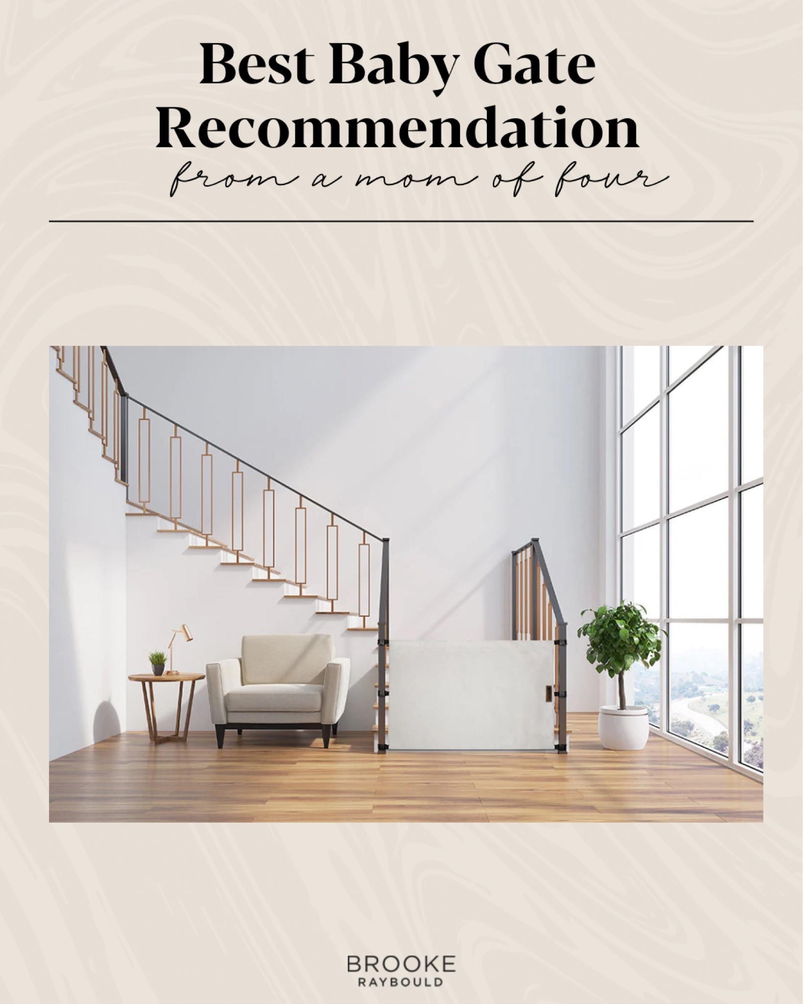 Best baby gate recommendation for new moms from this seasoned mom of four. And I bet you’ve never heard of the brand. It’s called the Stair Barrier. The best part about it is that it clips around your stair banisters leaving them untouched! Highly recommend for a baby registry and for new moms with kids ages 0 – 4. Also great to block off any areas of the house you don’t want kids to enter. #newmom #moms #babyregistry #LTKbaby #LTKhome #LTKbump 
