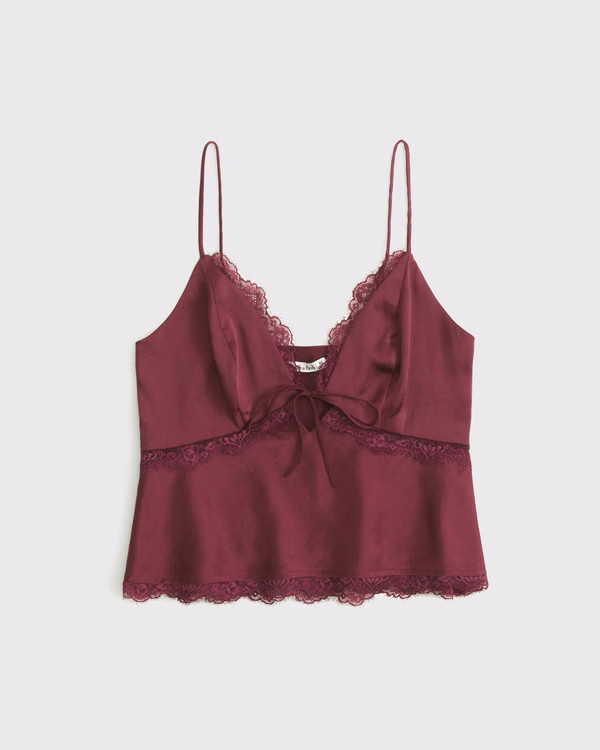 Women's The A&F Bella Tie-Front Cami | Women's Tops | Abercrombie.com | Abercrombie & Fitch (US)