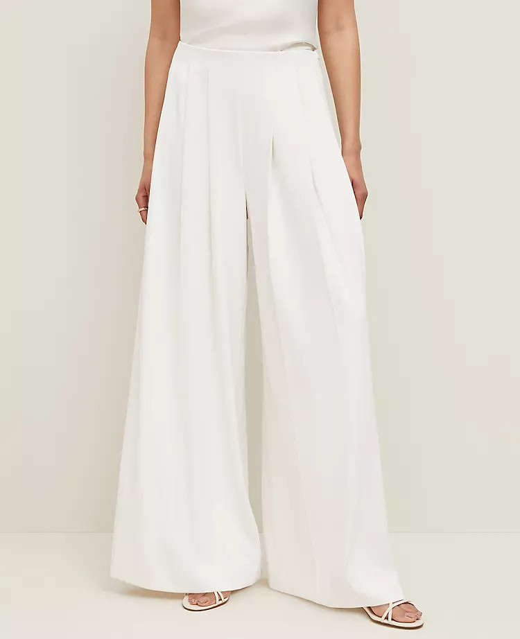 The Triple Pleat Palazzo Pant | Ann Taylor