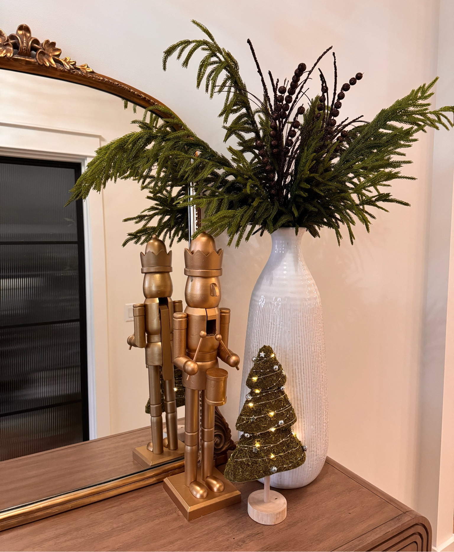 Holiday decor | nutcracker | Norfolk pine stems 

#LTKFindsUnder100 #LTKHoliday #LTKSeasonal
