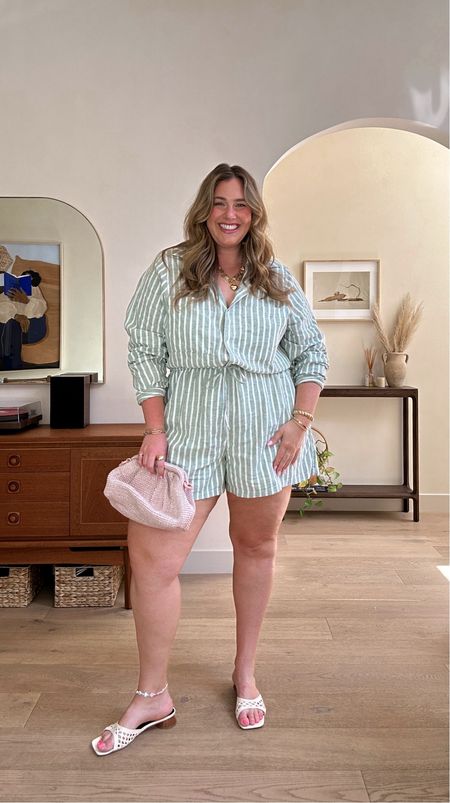 The cutest linen romper for spring and summer! I’m wearing the XL Tall!

It also comes in a tan and a white colorway and it’s available in petite and tall plus it’s fully stocked right now! 

#LTKplussize #LTKmidsize #LTKfindsunder100