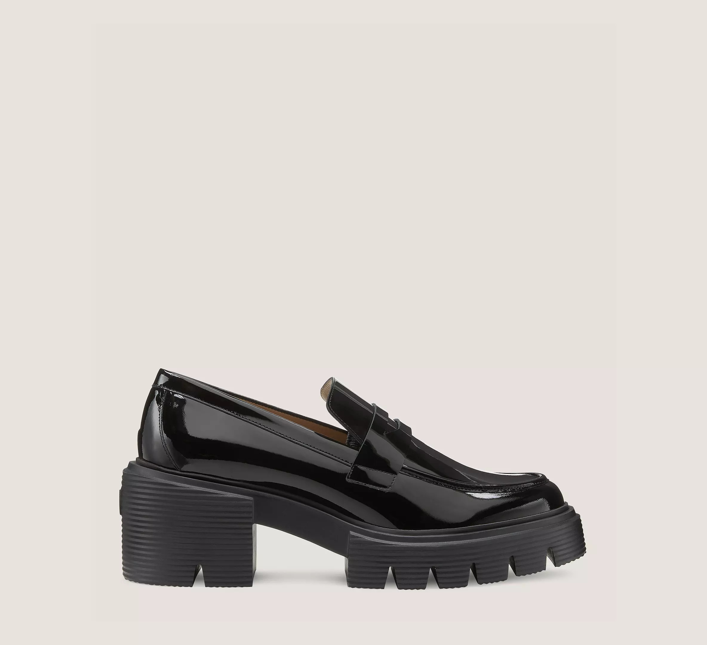 Stuart Weitzman Soho Loafer, Black Patent Leather, Size: 9.5 Medium | Stuart Weitzman (US)