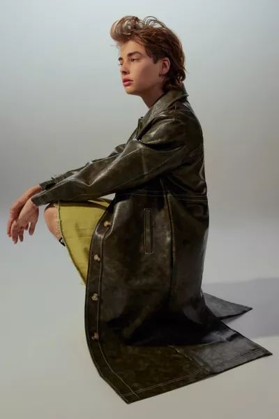 Basic Pleasure Mode Cortex Trench Coat | Urban Outfitters (US and RoW)