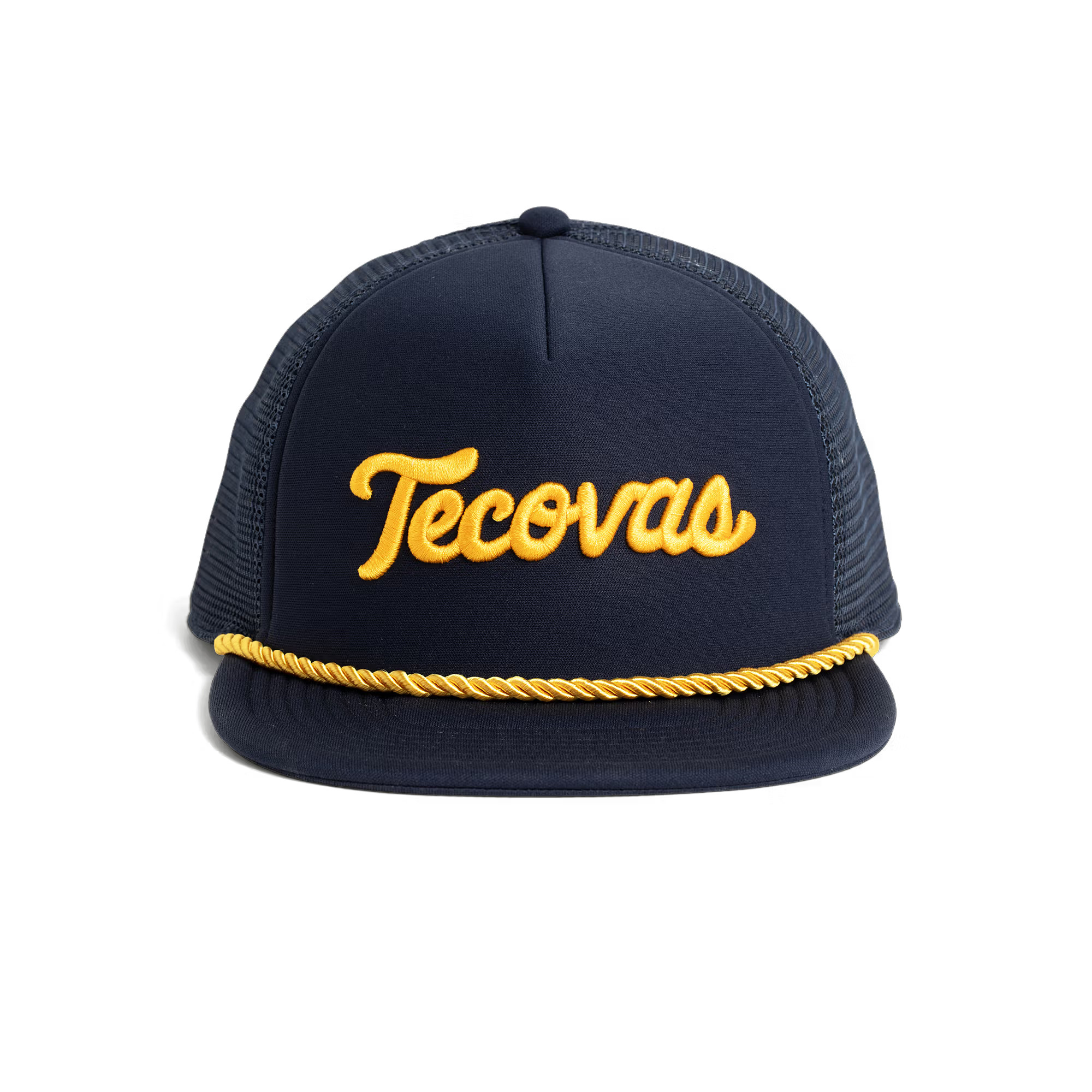 Tecovas Script Rope Foam Trucker - Navy/Gold | Tecovas | Tecovas