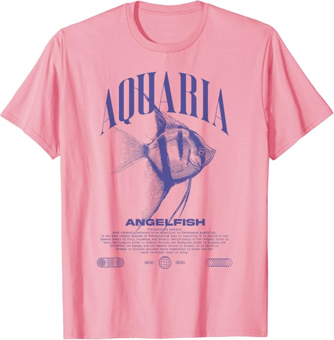 Angelfish Cichlid Fish Keeper Modern Streetwear T-Shirt | Amazon (US)