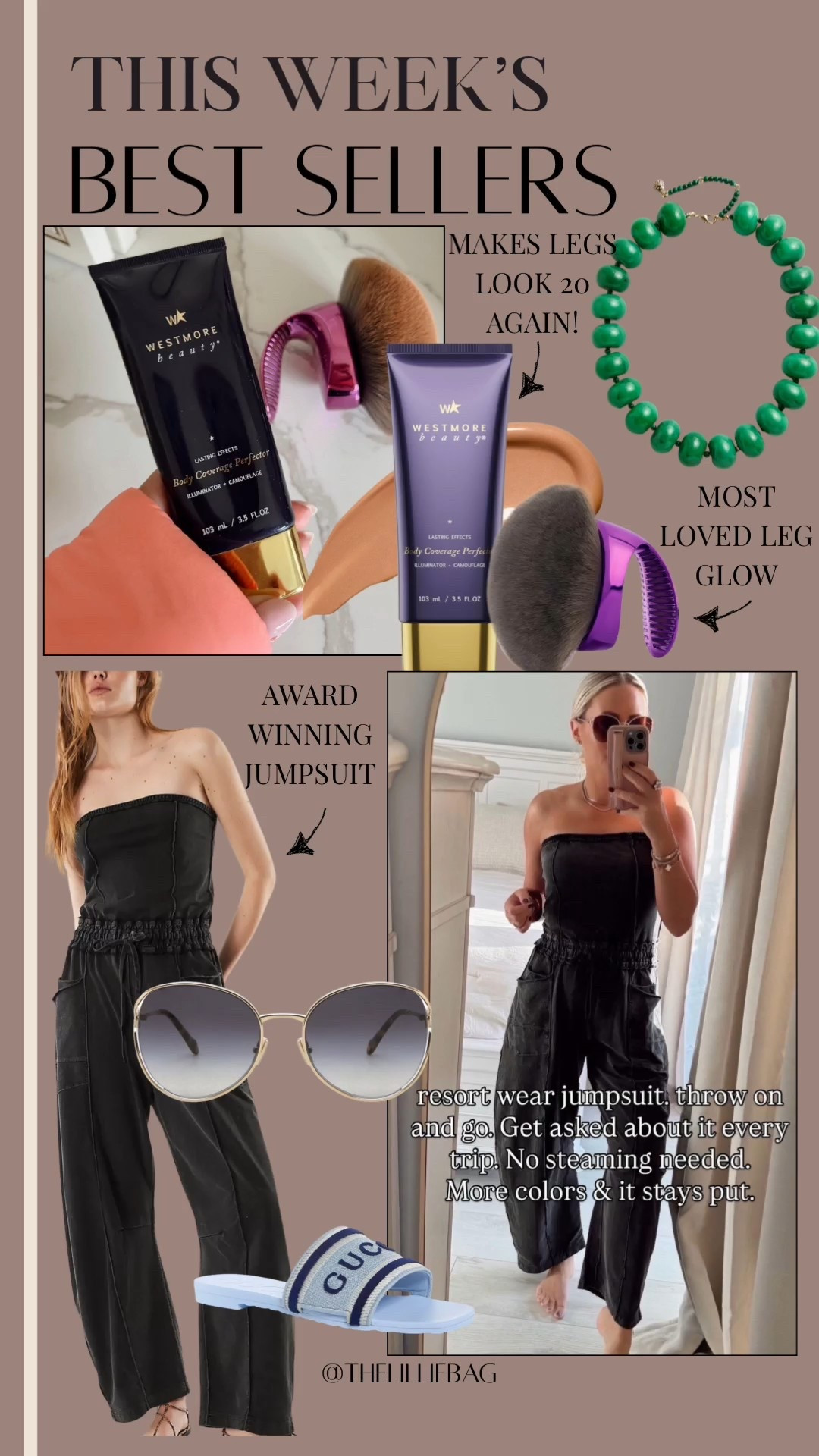 Best seller beauty and fashion faves 

I love this thing! NEW colors including mauve wine. 🍷This is the black! I do small and it stays put! 🤍

Romper. Jumpsuit. Casual outfits. Travel outfit. Beauty. Glow. Beauty over 40  

#LTKTravel #LTKBeauty #LTKOver40